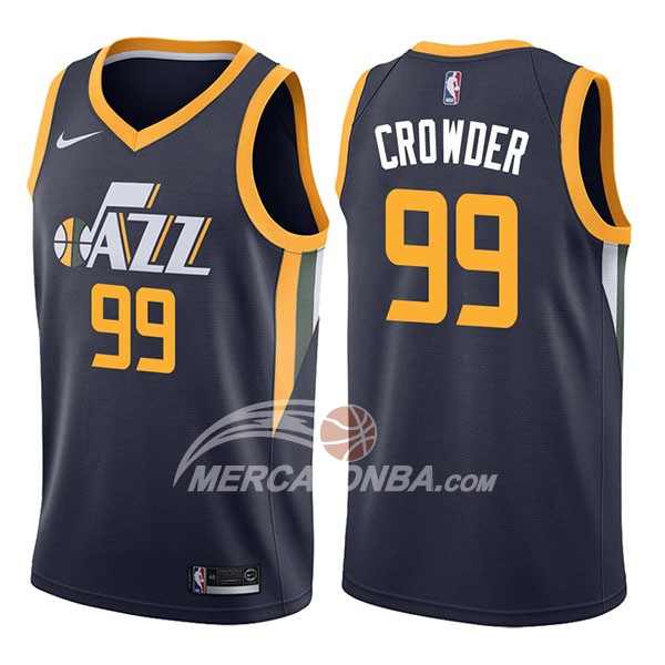 Maglia NBA Utah Jazz Jae Crowder Icon 2017-18 Blu